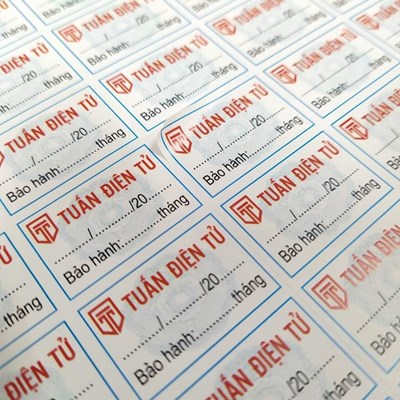 Mẫu Tem Bảo Hành